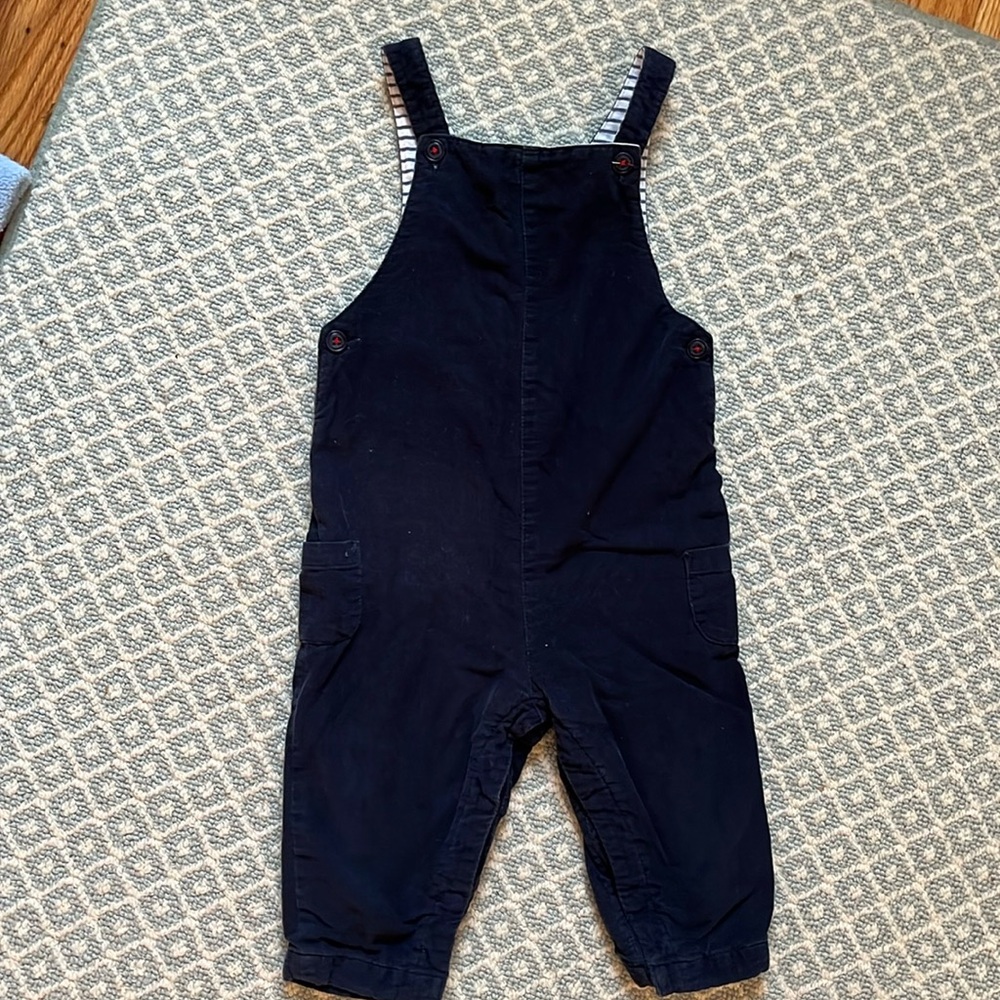 Navy Corduroy Overalls. The White Company London 12-18M